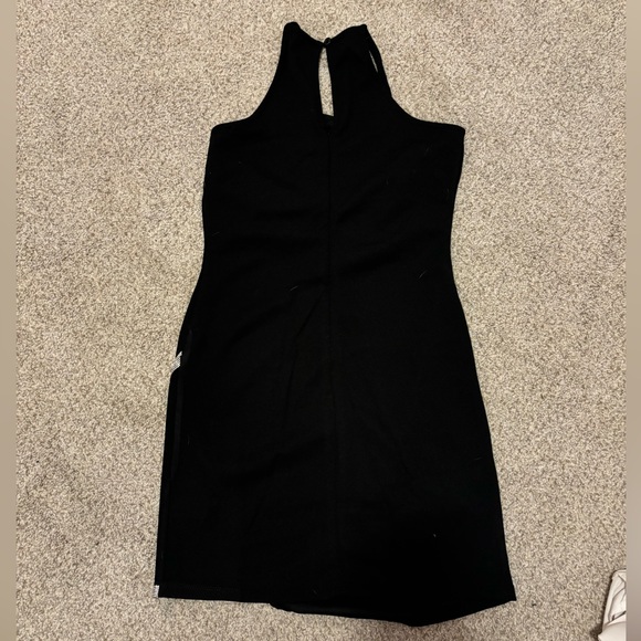 Planet Gold Rhinestone Trim Dress with Asymmetric Hem - Picture 6 of 6